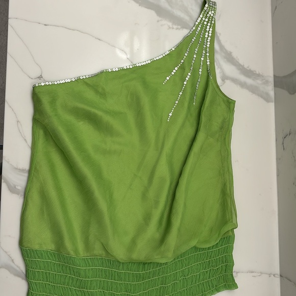 Laundry By Shelli Segal Tops - NWT laundry by Shelli Segal Vintage sequin Halter top elastic waist 100% Silk